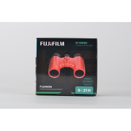 FUJIFILM - Red compact binoculars 6x21H Series